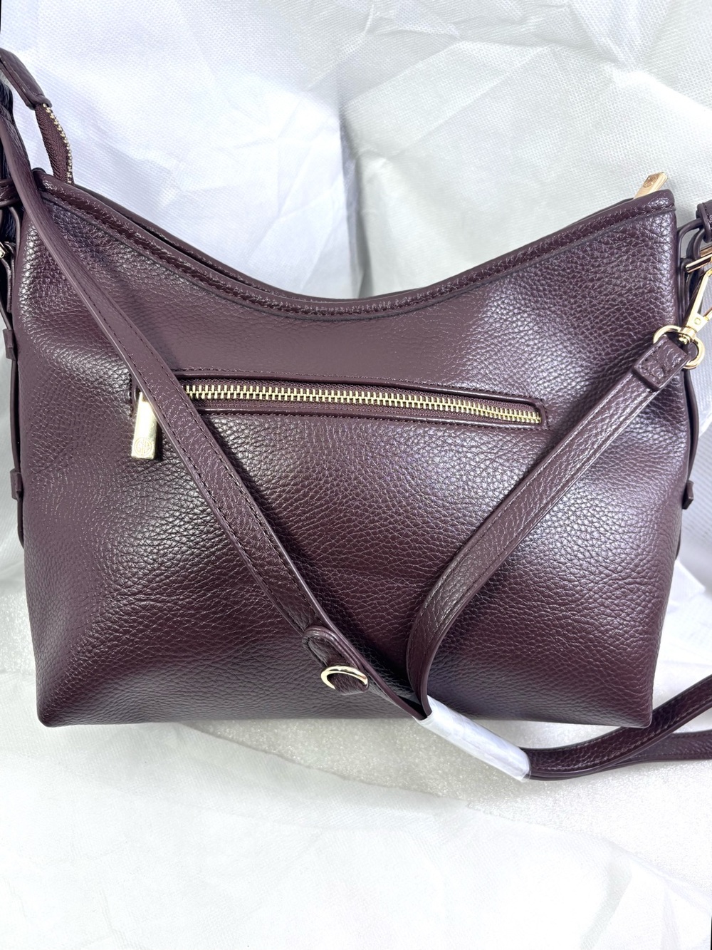 Giani Bernini Pebble Soft MD Shoulder Bag. Rich Coffee. - Picture 4 of 14